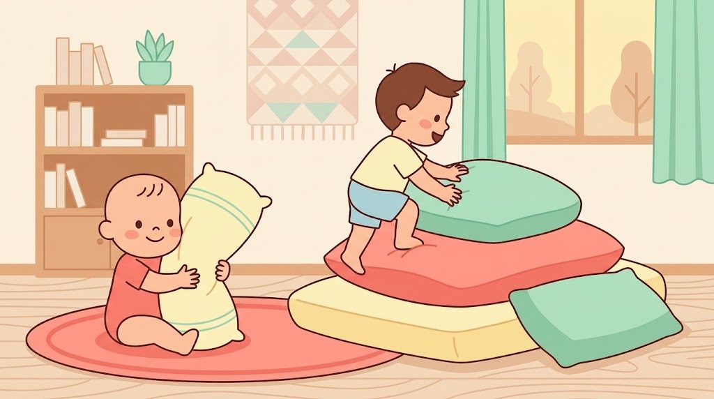 孩子愛撞牆討緊抱？職能治療師談本體覺與居家遊戲的插畫
